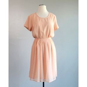 DownEast Peach Textured dress